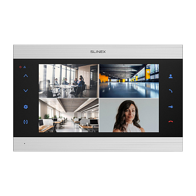 картинка Slinex SL-10N Cloud цвет чер+серебро.10" Домофон с сенсорным экраном и переадресацией на смартфон от компании Intant